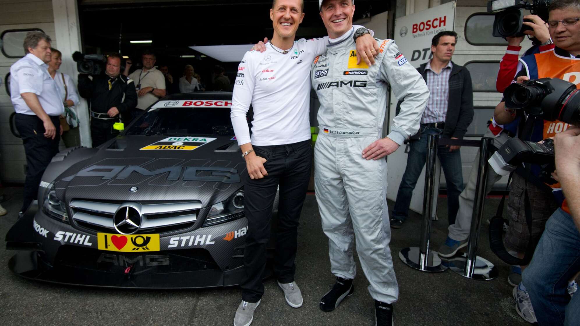 Die Brüder Michael und Ralf Schumacher.