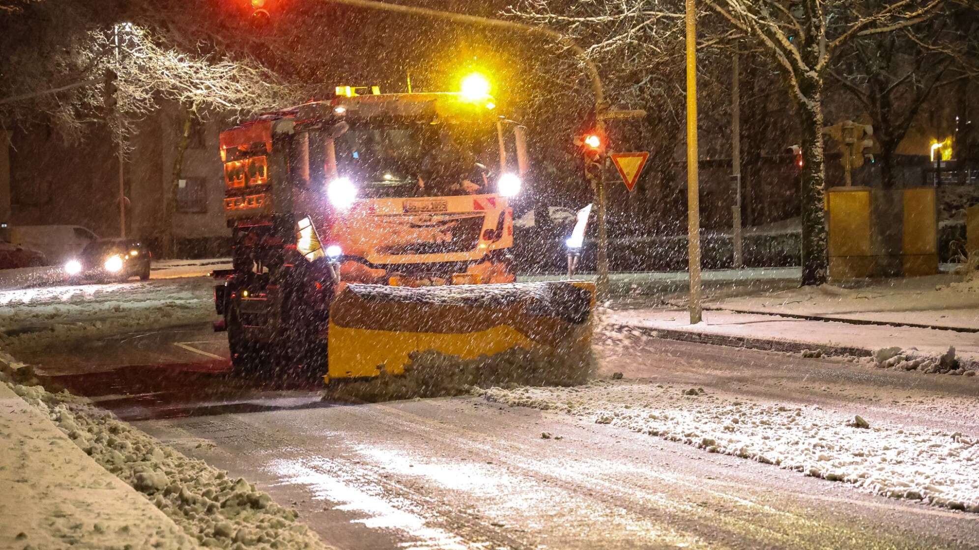 Schneefall in Solingen