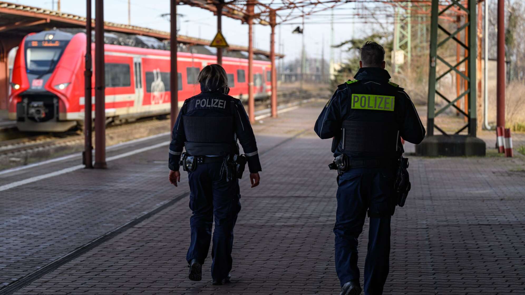 Bundespolizei an der deutsch-polnischen Grenze