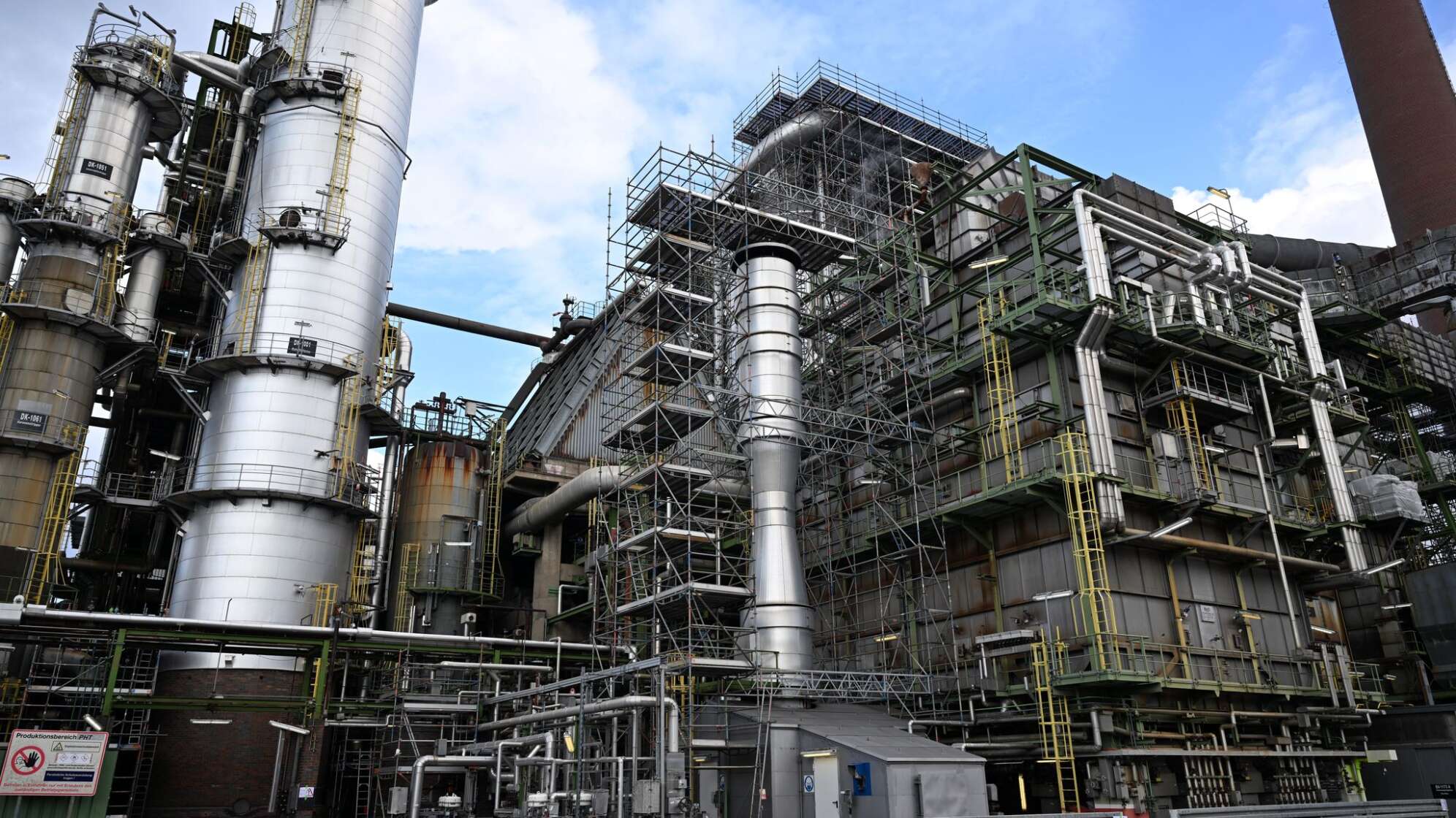 Abschaltung einer Shell Destillationsanlage
