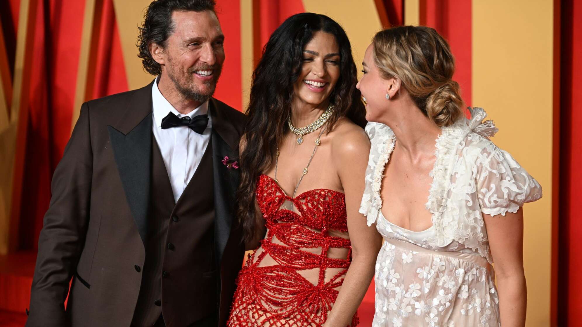 Matthew McConaughey, Camila Alves und Jennifer Lawrence