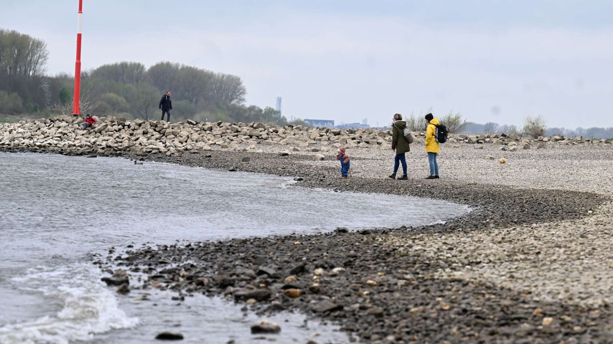 Spaziergang am Rhein in Leverkusen-Hitdorf