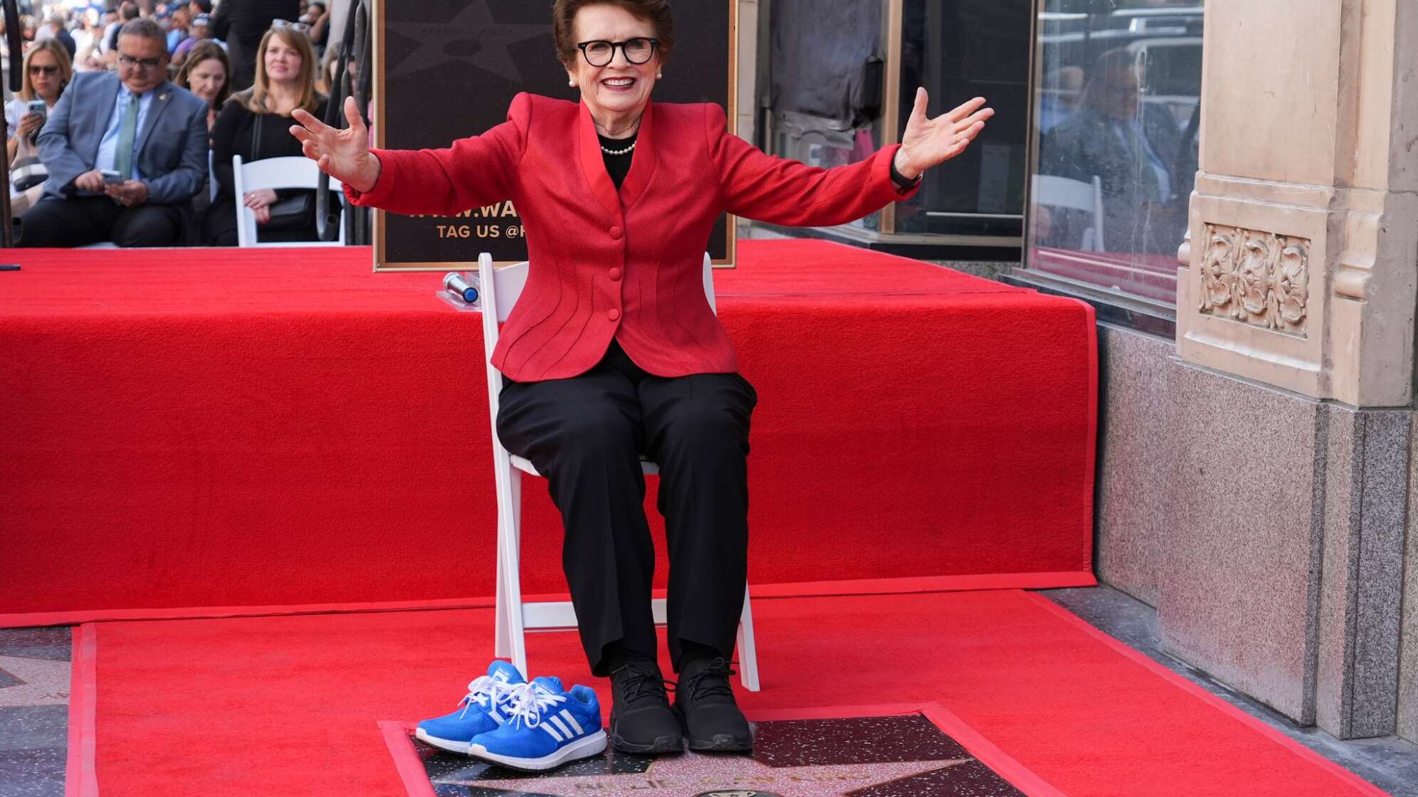 Tennisspielerin Billie Jean King bekommt Stern auf Walk of Fame