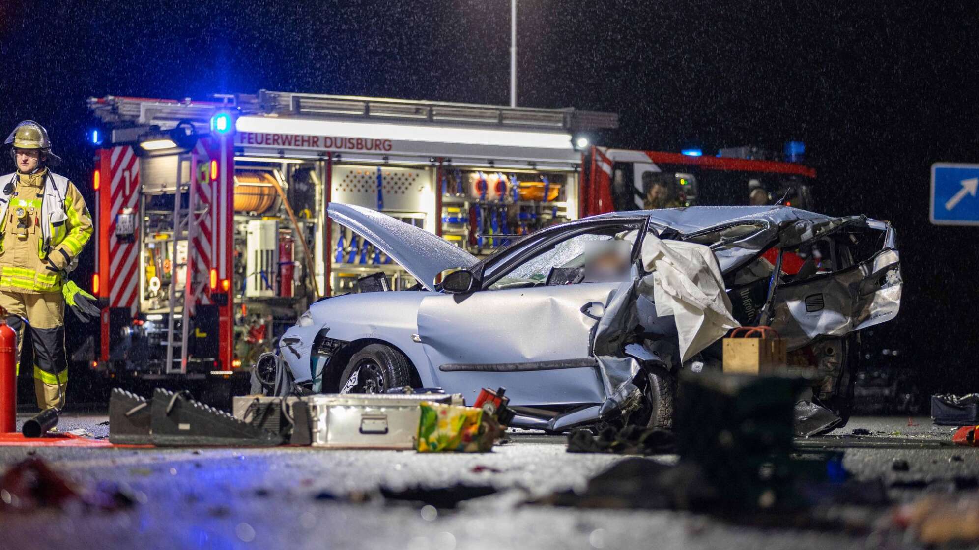 Zwei Tote bei Unfall auf der Autobahn 59