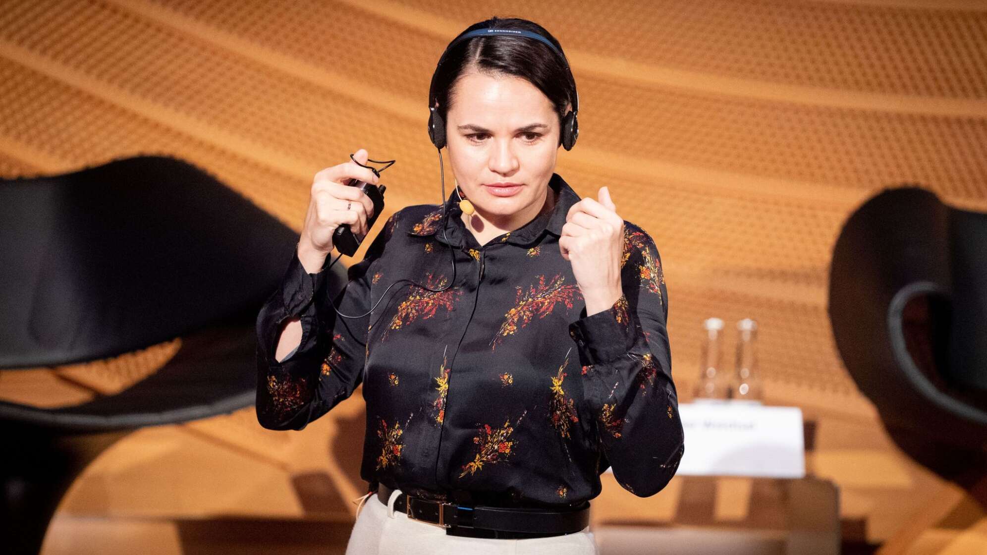 Belarussische Oppositionsführerin Tichanowskaja in Berlin