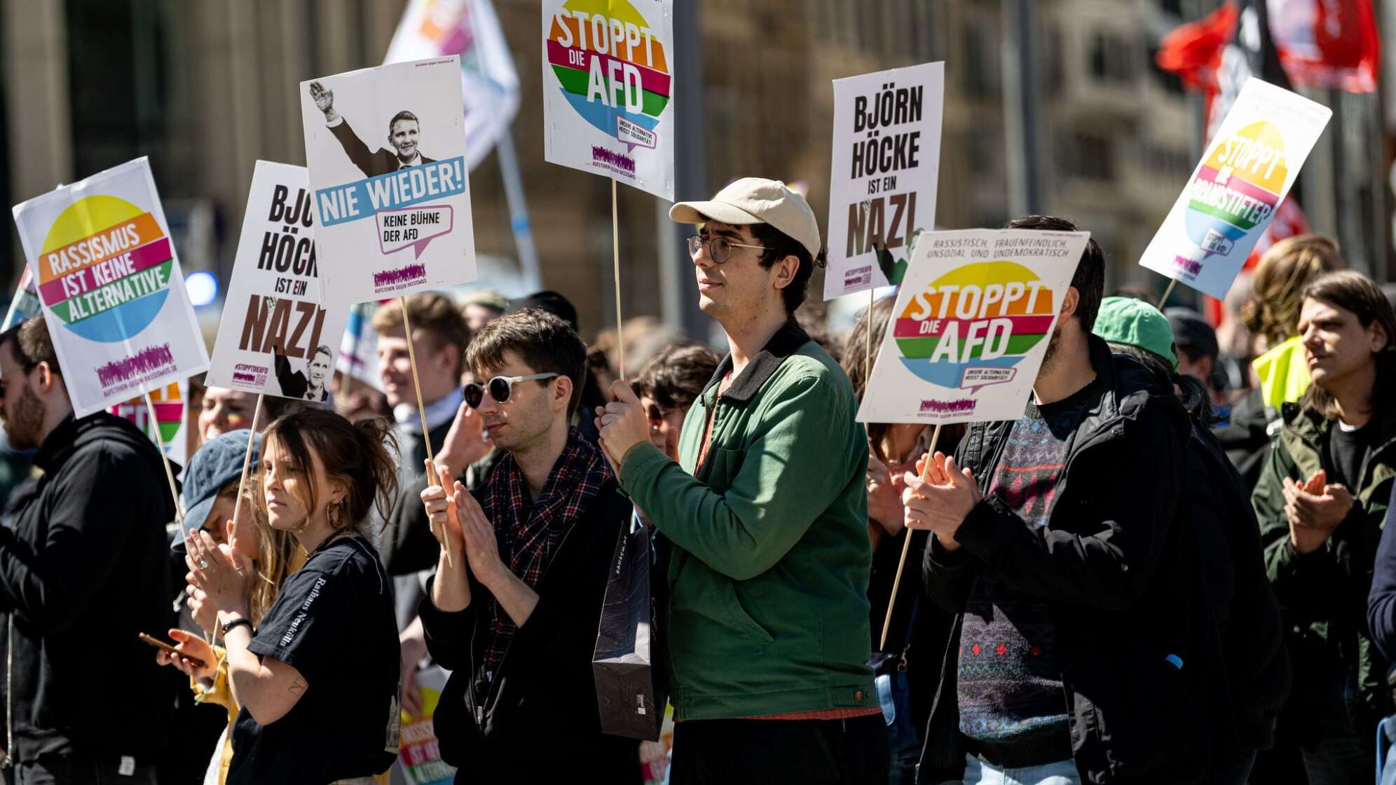 Demo gegen die Afd