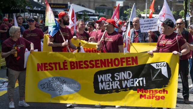 Protest gegen Nestlé-Schrumpfkurs