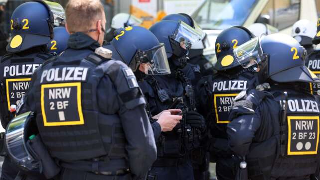 Demo gegen Kundgebung von Rechtsextremen in Herford