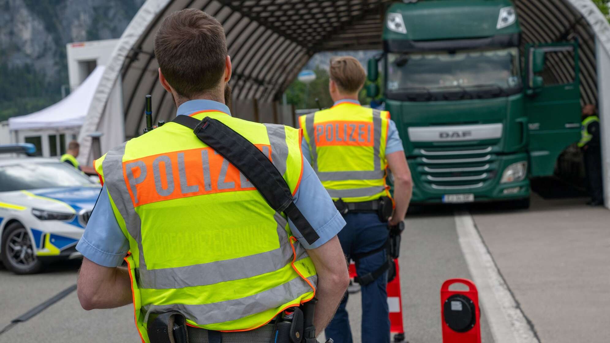 Bundespolizei kontrolliert Grenzübergang Kiefersfelden