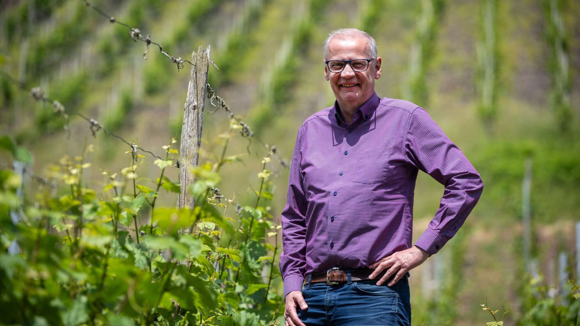 Günther Jauch auf seinem Weingut