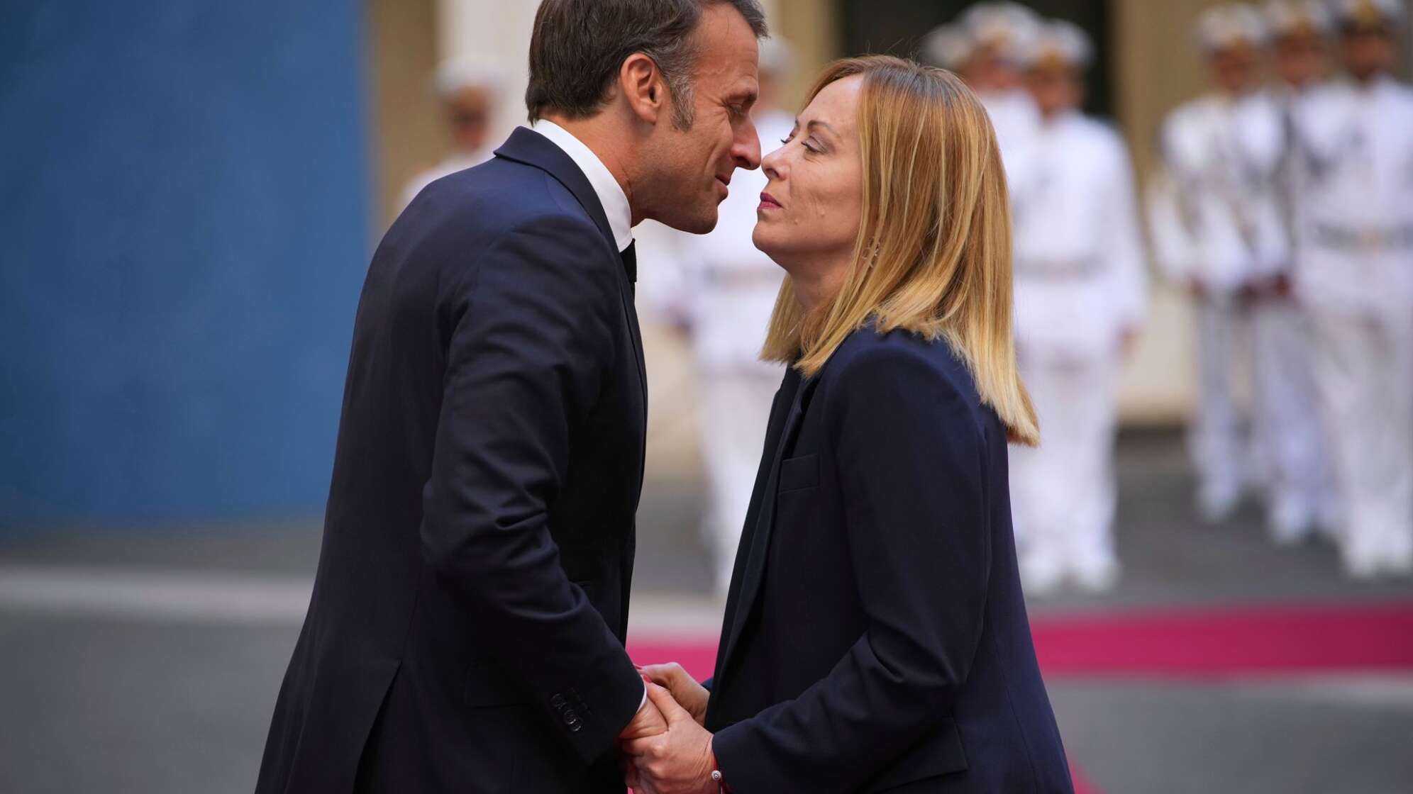 Macron in Italien