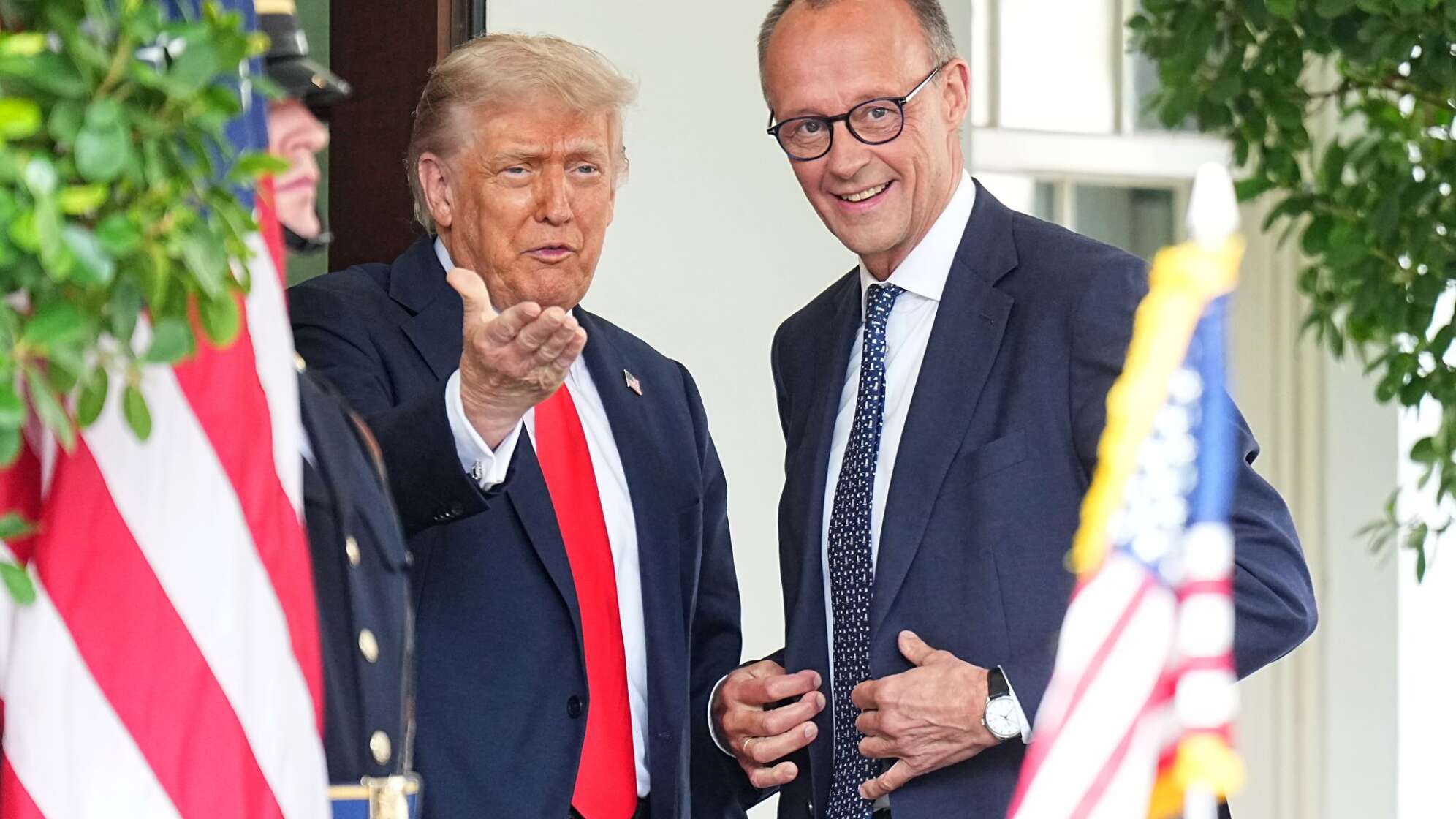 US-Präsident Trump empfängt Bundeskanzler Merz