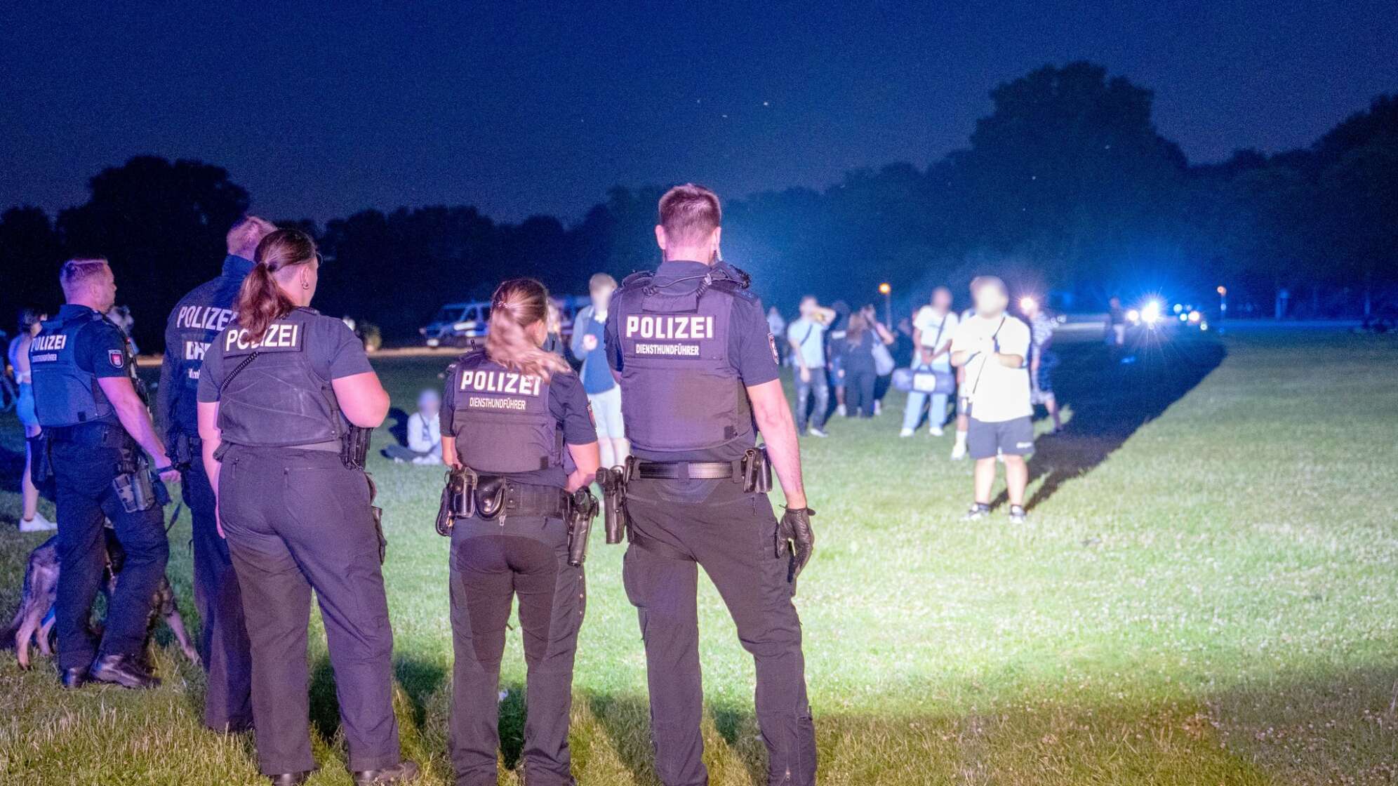 Schlägerei nach Messerangriff im Hamburger Stadtpark