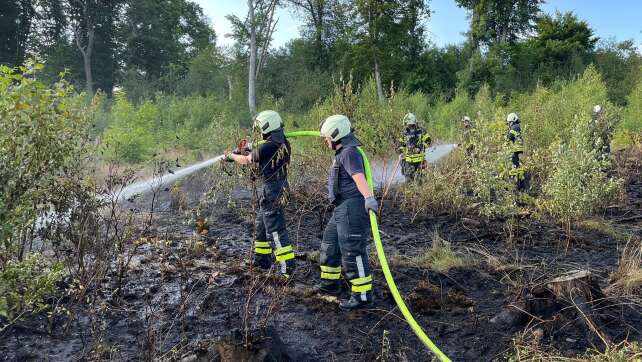 Feuerwehr bekämpft Waldbrand in Sprockhövel
