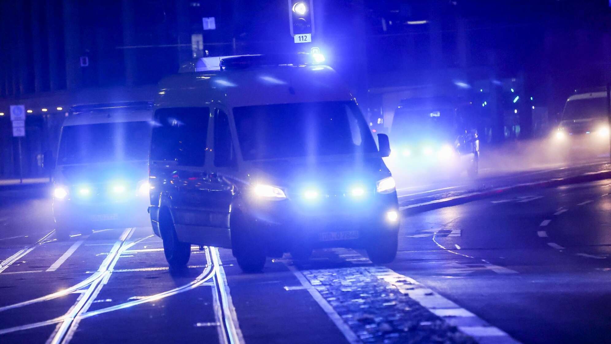 Rettungswagen mit Blaulicht