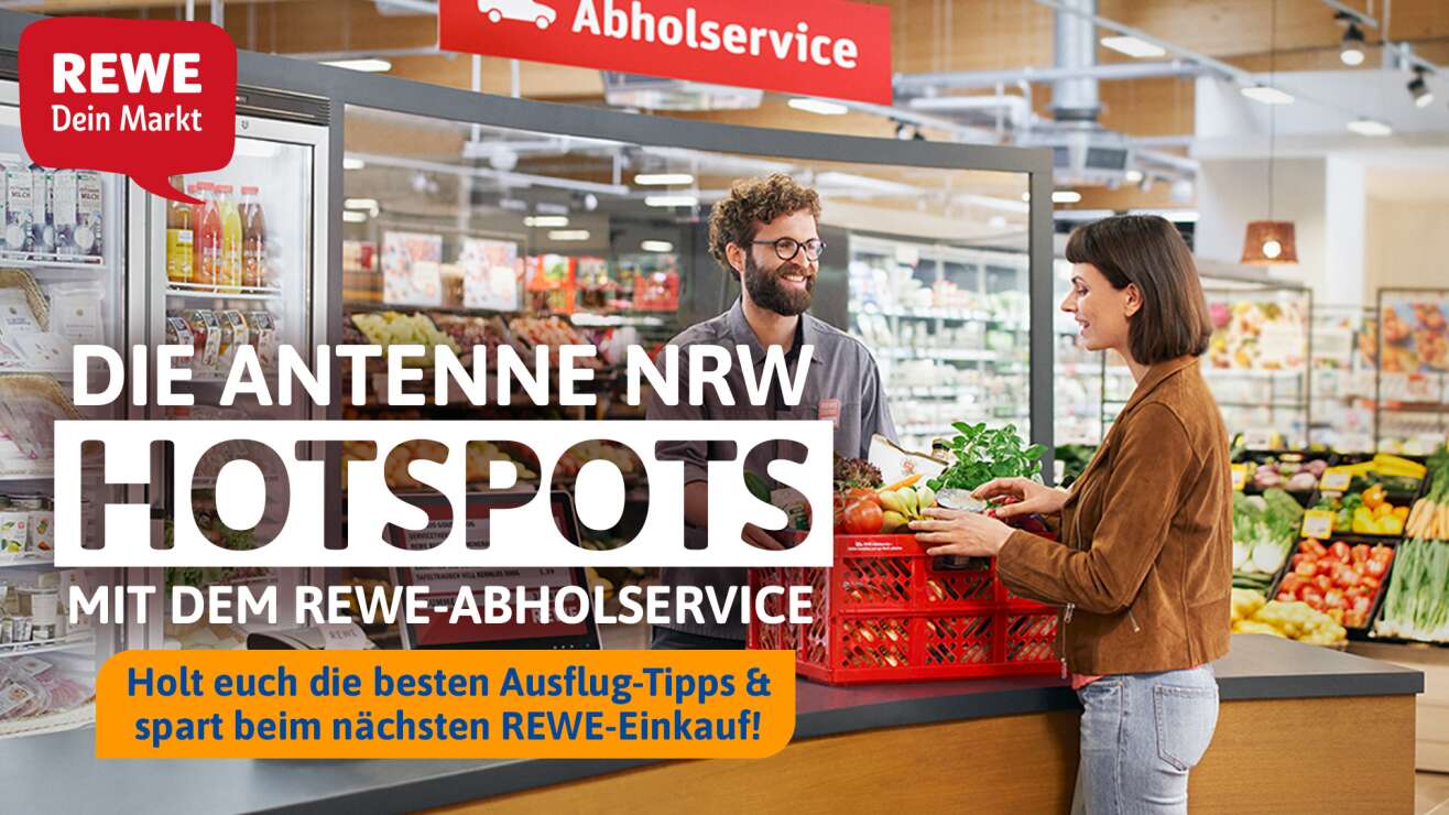 Die ANTENNE NRW Hotspots mit dem REWE Abholservice