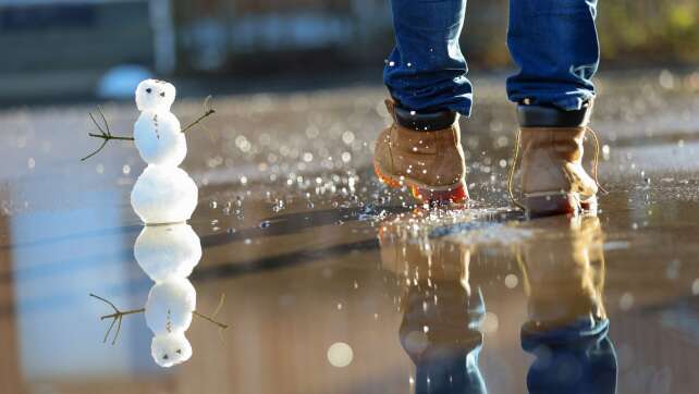 Der Schnee taut - Wasserstände steigen