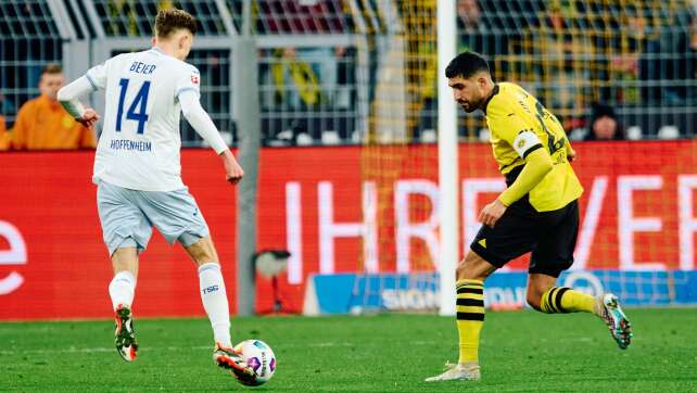 Rückschlag für Borussia Dortmund: 2:3 gegen Hoffenheim