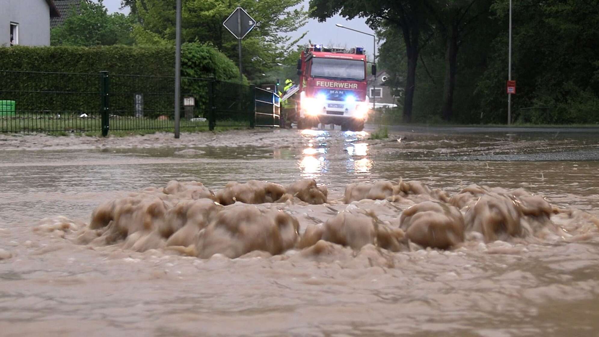 Schwere Unwetter in Detmold