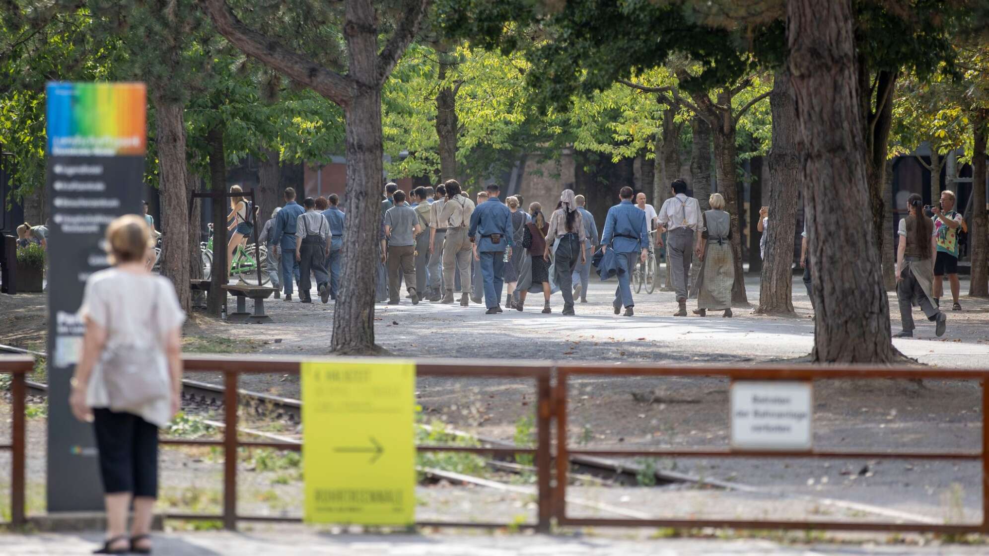 Dreharbeiten für «Tribute von Panem» im Landschaftspark Duisburg
