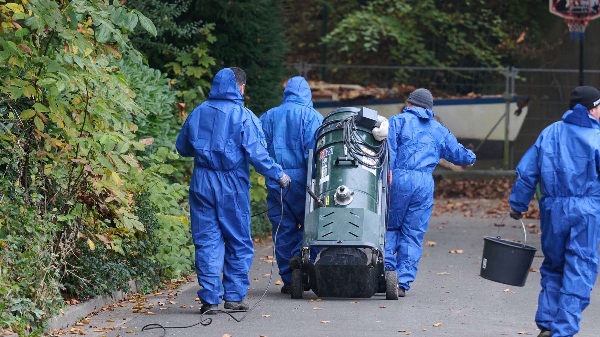 Asbestfund nach dem Brand eines Kühlturms