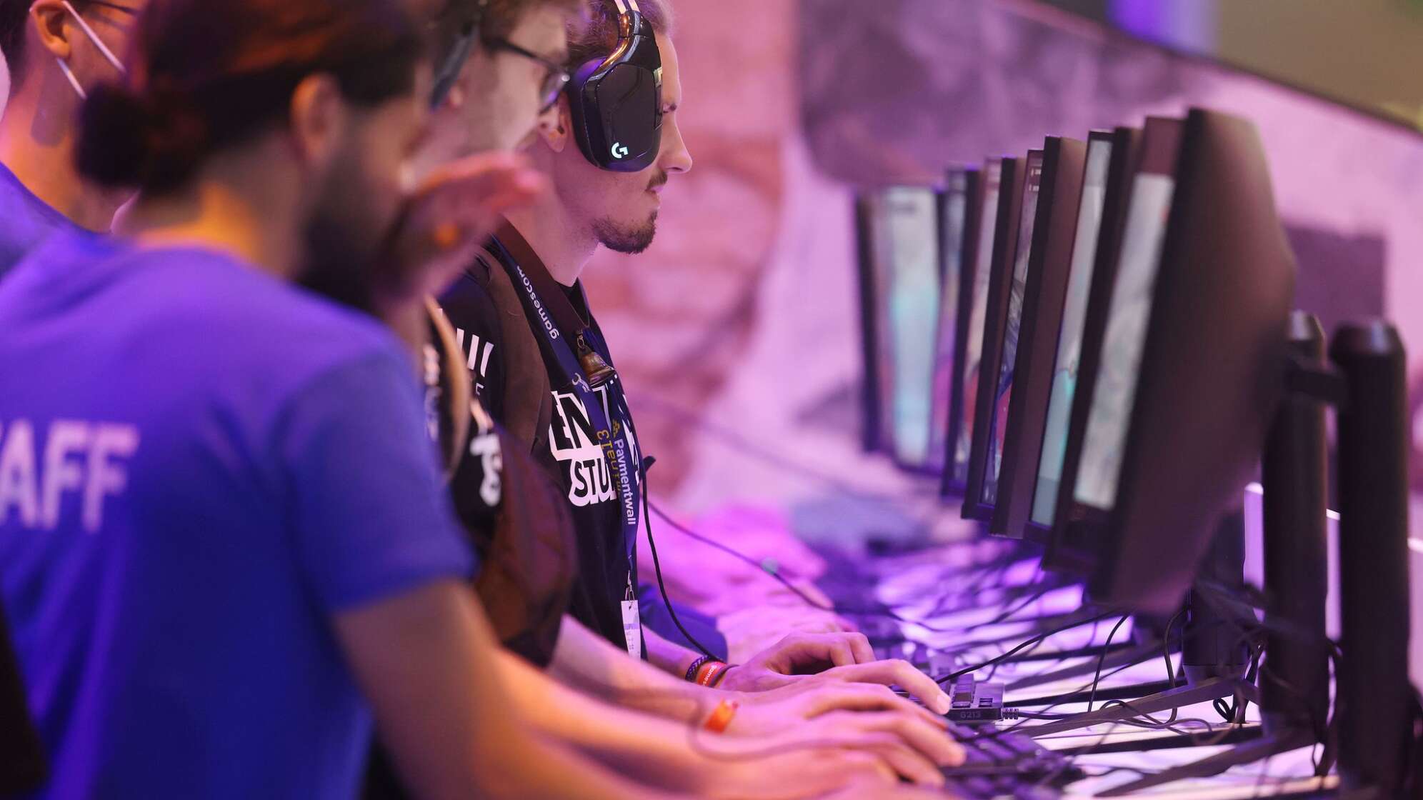 Gamer bei der Gamescom